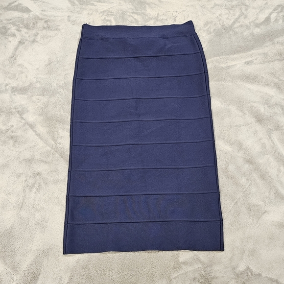 [Like New] BCBG MaxAzria Dark Navy Blue Bandage Pencil Skirt Size S Leger  Dress